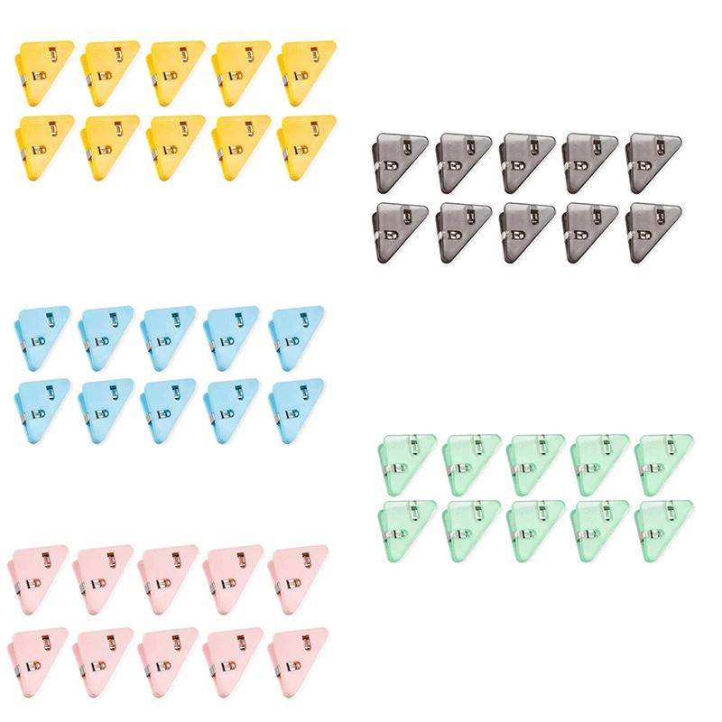 10-50pcs Multi Triangular Corner Clip Multifunctional Student Book Clip Paper Storage Tool Folder Office Desktop Storage Tool