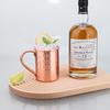 400 мл Медная кружка для Moscow Mule из нержавеющей стали, ручной работы, прочная, коктейльная чашка для домашнего бара, посуда, подарок