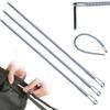 3/5/10Pcs Rope Threading Tools Bendable Spring Drawstring Threader Clip Drawstring Thread Multifunctional Diy Sewing Accessories