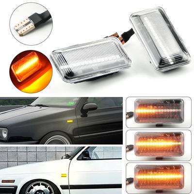 Для VW Golf 2 3 Passat B3 Vento Jetta A2 A3 Seat Ibiza 2 Cordoba 1 светодиодный динамический боковой габаритный указатель поворота повторитель