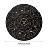 1pcs Wooden Pendulum Board Star Pendulum Board Dowsing Divination Board Energy Carven Plate Healing Meditation Board Ornament