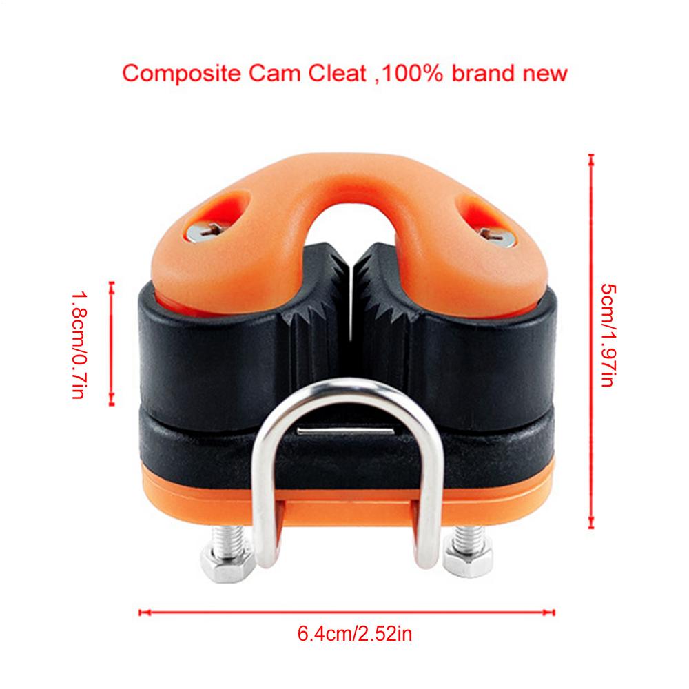 Cam Cleat Nylon Automatic Connector Kayaking Gear Rope Cam Cleat for Marine Dock Yacht Dinghy Canoe Paddleboarding Mooring