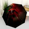Ronaldo's Iconic Number Compact Travel Automatic Umbrella Sturdy 8-Rib Shaft Foldable Design for Outdoor Daily Use Elegant Umbrella Spiritual Gift
