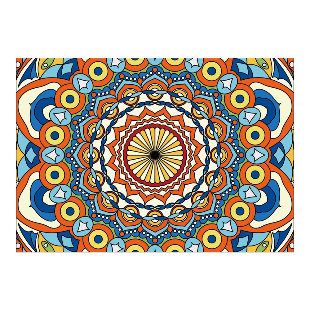 Нескользящий коврик для ванной, мягкий ковер для декора гостиной, спальни, ковер для детской комнаты, ковер в стиле бохо с рисунком мандалы