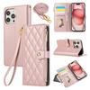 Lanyard Flip Leather Phone Case for IPhone 16 15 Pro Max 14 Plus 13 Mini 12 11 X XS XR SE 2022 8 7 6 Zipper Wallet Card Cover