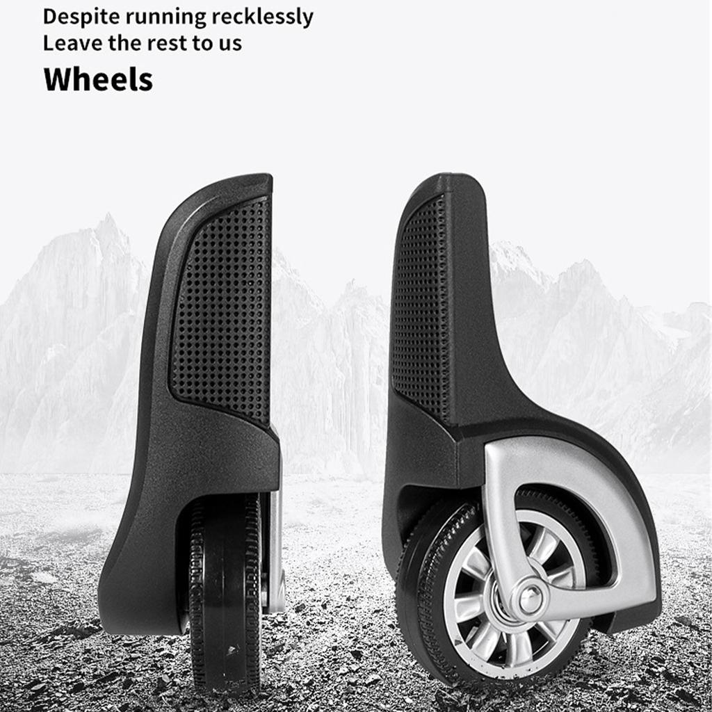 1 пара колес для багажа ПВХ Колеса для чемодана Запасные колеса Поворотные колесики Идеально подходят для замены колес чемодана