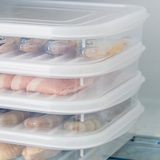 Прозрачный ящик для хранения продуктов с крышкой, полипропиленовый органайзер для морепродуктов, рыбы, холодильника, кухонные принадлежности