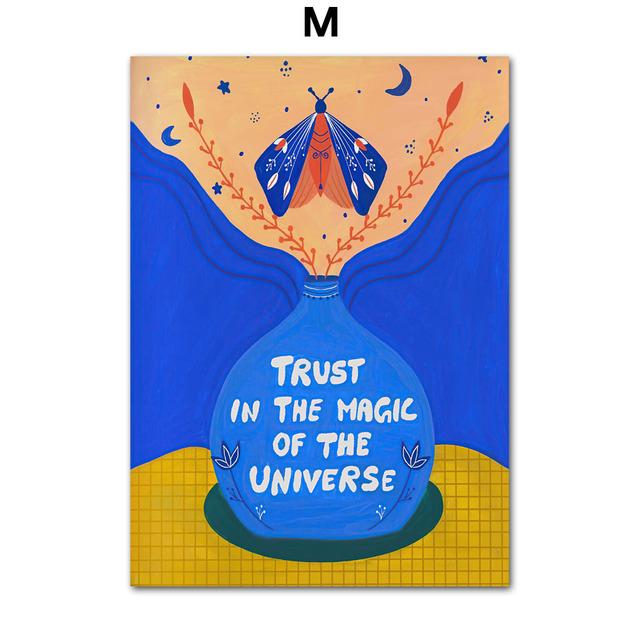 Тропический Тигр, Леопард, Рыба, Лотос, Марокко, Ваза, настенная живопись на холсте, постеры и принты, настенные панно для декора гостиной, без рамки