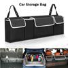 Car Organizer Adjustable Backseat Storage Bag Multi Use Automobile Seat Back Organizers Black