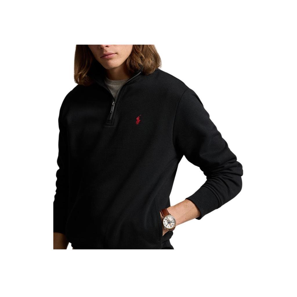 Polo Ralph Lauren Solid Color Long Sleeve Mock Neck Sweatshirt Men Sweatshirt Black MNPOKNI16821701-001