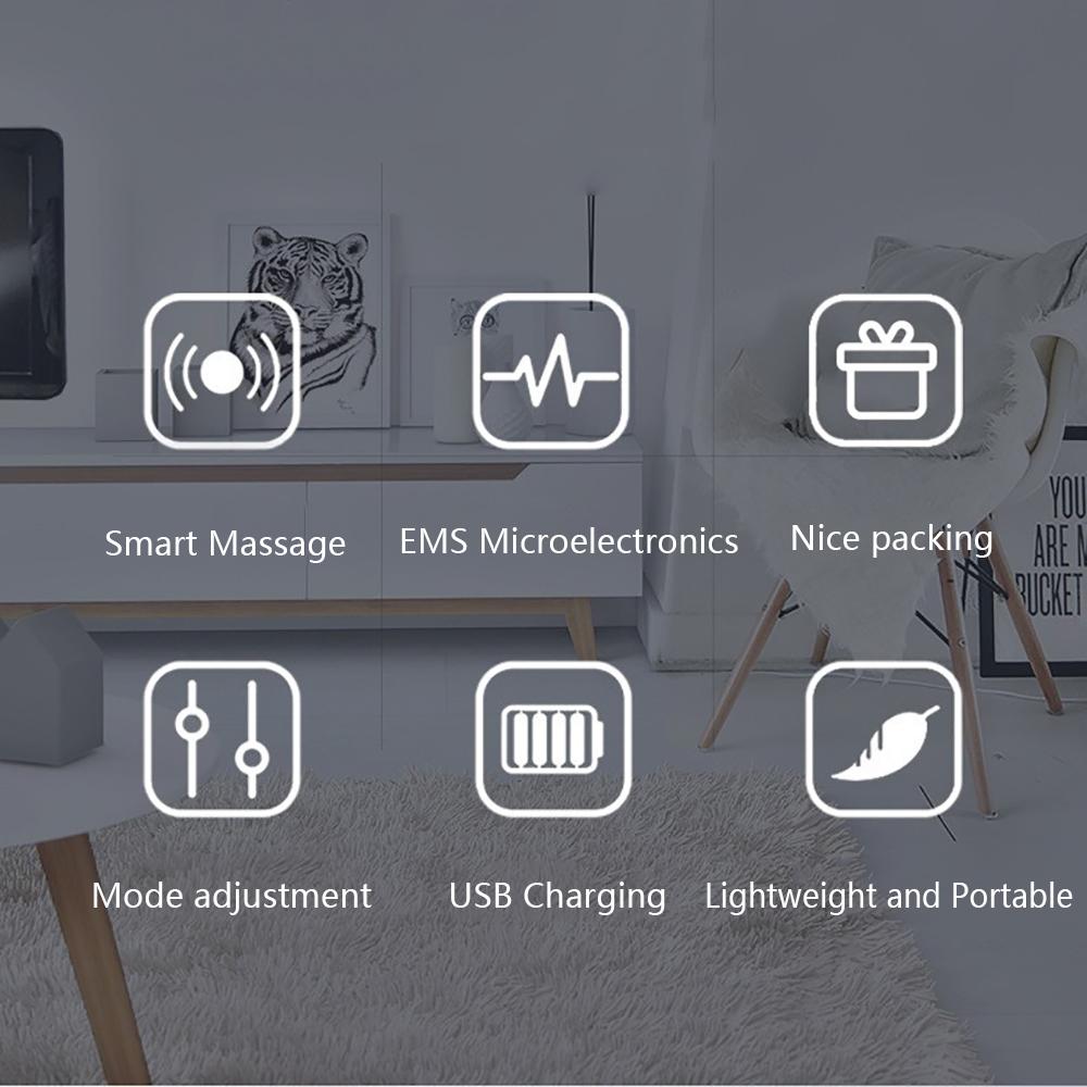 Электрический массажный коврик для ног с USB-зарядкой EMS для улучшения кровообращения ног