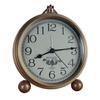 Retro Table Clock European Style Vintage Silent Alarm Clock No Ticking Quartz Desk Clock