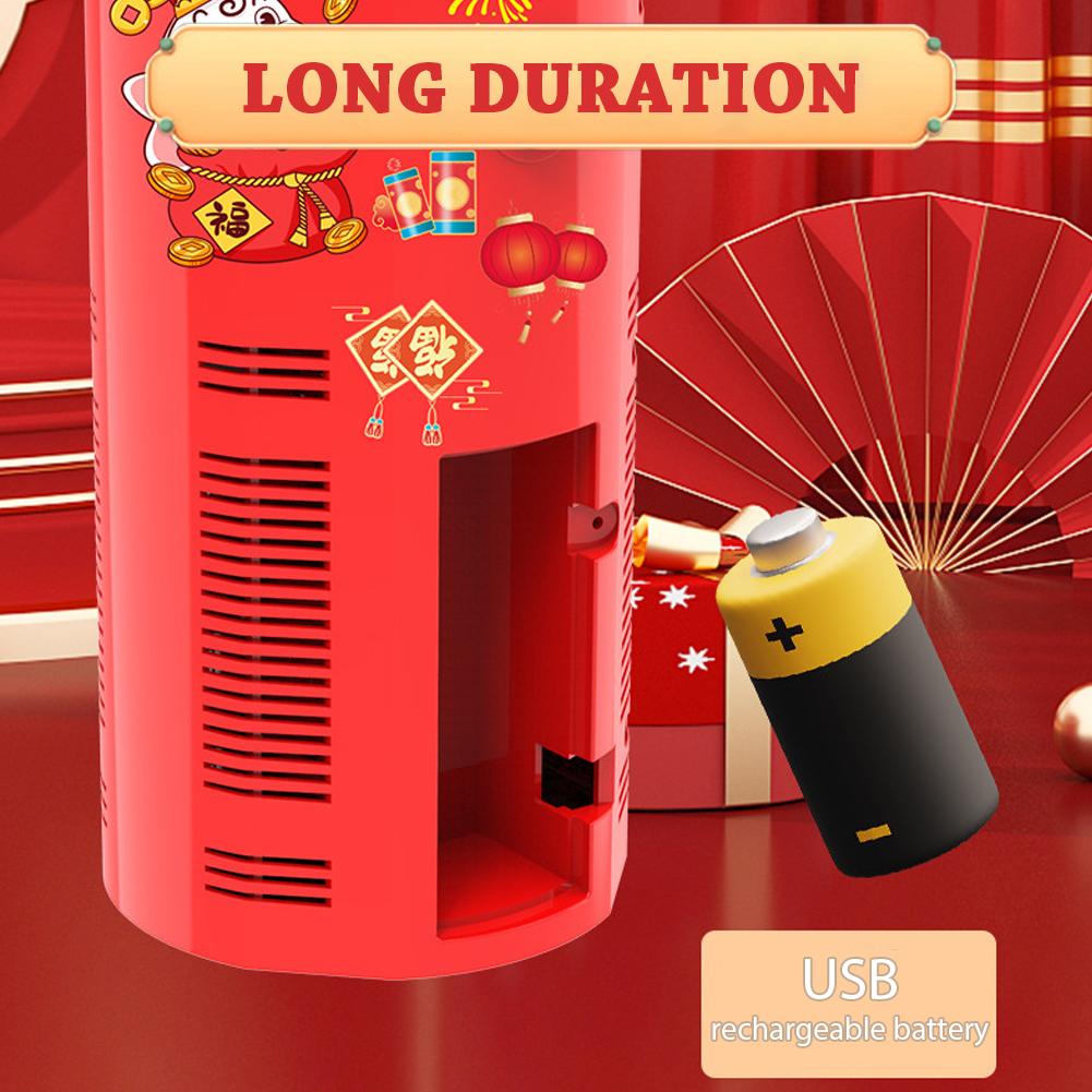 20 отверстий Машина для выдувания пузырей «Фейерверк» с 7-цветными светодиодными огнями, выдуватель пузырей на земле, электронный автоматический спуск, подарок на Праздник Весны, новогодние игрушки