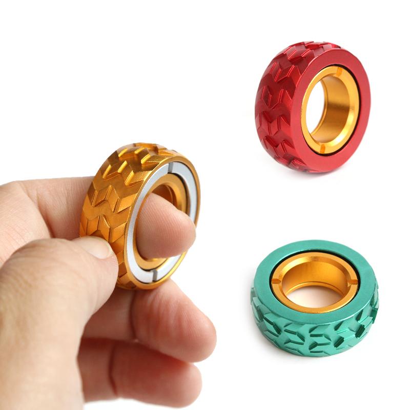Механическое кольцо-трещотка для fidget-игр EDC Fidget Sliders Игрушки-fidget Снятие стресса для взрослых Магнитный металл для взрослых Детей Подарок