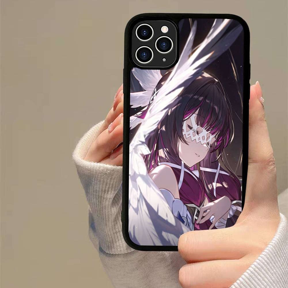 Чехол для телефона Genshin Impact Коломбина PC+TPU Для iPhone 17 16 15 14 13 12 11 Pro Max Plus Кавайный Мультяшный Чехол