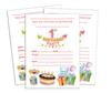 Darling Souvenir White Birthday Invitation Card Printable Elegant Fill or Write In Blank Party Invites 28 Pcs 5 X 7 Inches