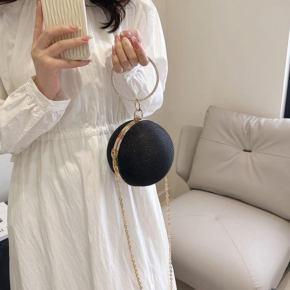 Блестящая вечерняя банкетная сумка со стразами, женский клатч, портативная сумочка для мячей, вечерние