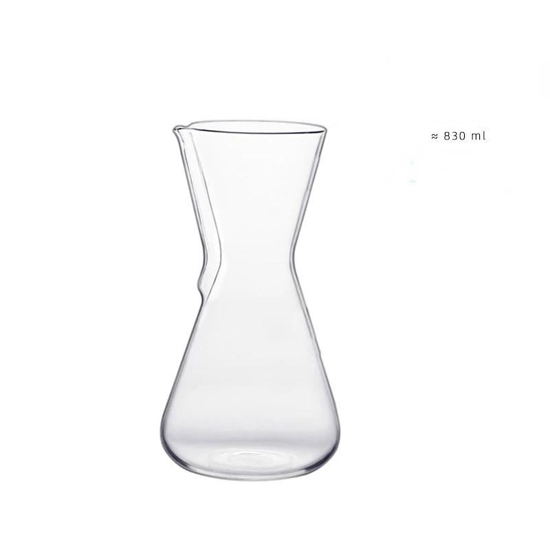 Coffe Accessories Glass Jar for Coffee Pot Barista Kettle Strainer Bar Pitcher Supplies Cafe Coffeeware Kitchen Dining Home