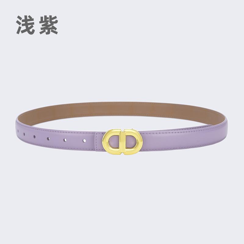 Женский ремень с буквенной пряжкой из сплава, простой декоративный ремень из кожи для студентов, повседневная одежда