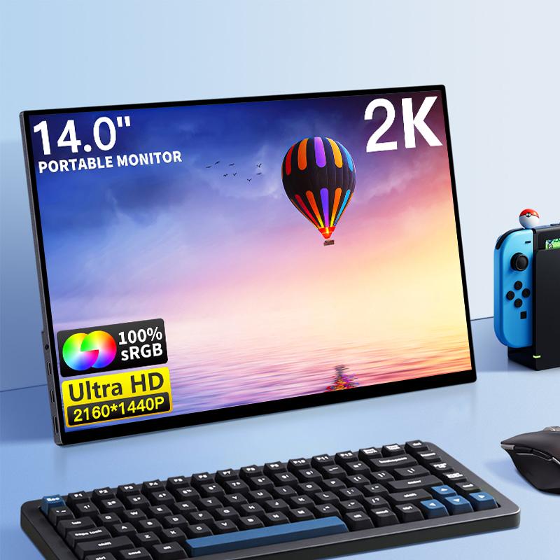 Custom 14" 3:2 LED Display 2K Resolution 100% SRGB IPS Screen Type-C Portable Monitor consumer electronics