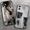 Черно-белый минималистичный цветной чехол для телефона IPhone 17 Air 16 15 14 13 Pro Max 11 12 Черный силиконовый чехол