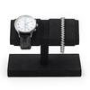 Papten Watch Watch Gift J00602 Stand, 2-Piece Stand, Microfiber, Display, Storage, Photography, Luxury, Stylish, Idea, (Black)