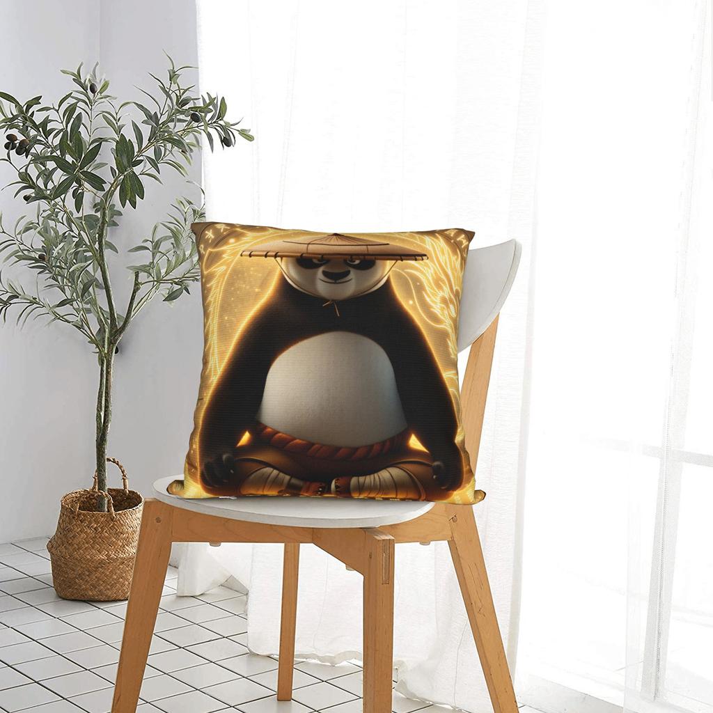 K Ung F-Fu Panda Pillowcases Vintage Pillow Case For Office Car Home Decor Comfy Pillow Cover