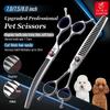 Fenice Professional Набор ножниц для груминга животных 7.0 8.0 дюймов Сталь JP440C Прямые Изогнутые Филировочные ножницы для собак