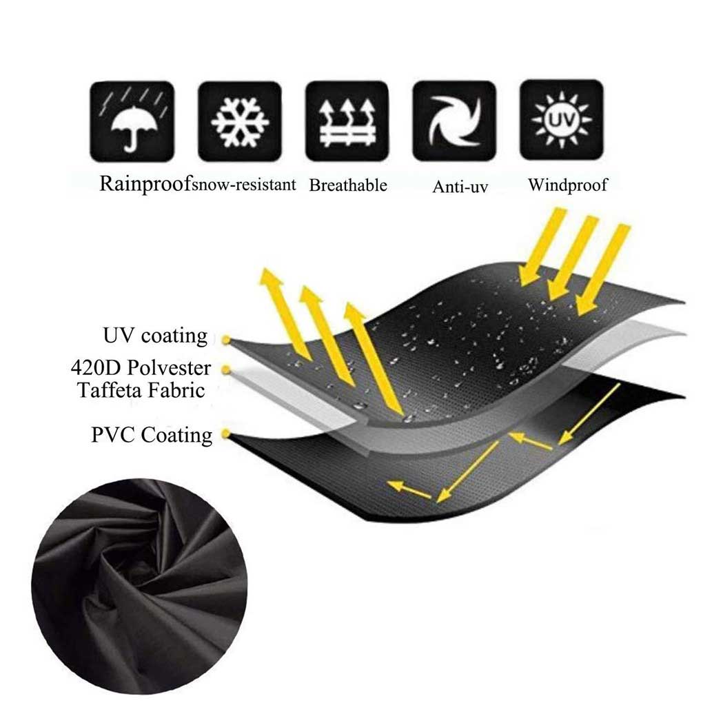 Чехол для стула Портативный Водонепроницаемый Моющийся Съемный Дышащий Пылезащитный Чехлы для Патио Сада Парка с Сумкой для Хранения