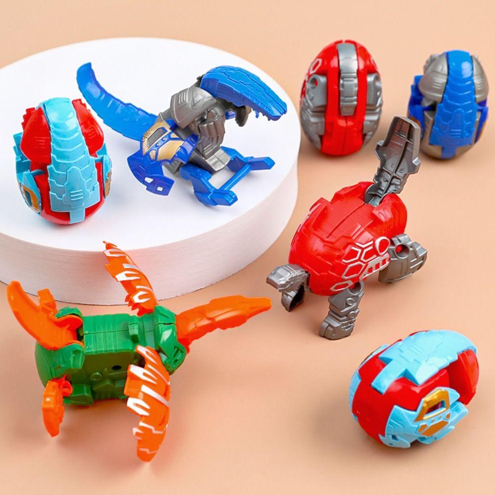 Dinosaur Model Dinosaur Eggs Transforming Toy Plastic Movable Joint Dino Toy  Kids