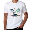 Yellowfin Tunas Hunting Squid Tshirt Festive Simple Tshirt