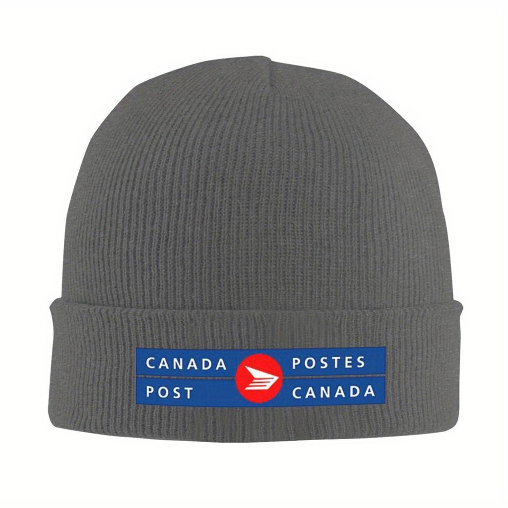 Логотип Canada Post Двуязычная Теплая Вязаная Шапка Хип-Хоп Шапка-Бини Осень Зима Уличные Шапки-Бини для Унисекс Взрослых