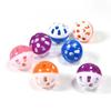 10pc Pet Cat Toys Colored Hollow Bell Balls Small Pet Cat Parrot Chewing Cage Fun Toys Pet Supplies New Toys Interactive