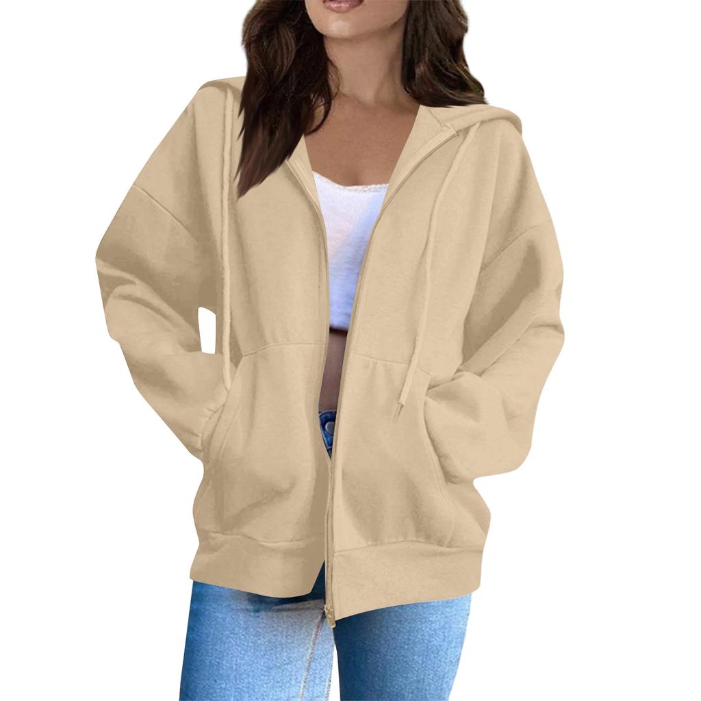 Женская мода Повседневные толстовки с капюшоном и длинным рукавом однотонные топы