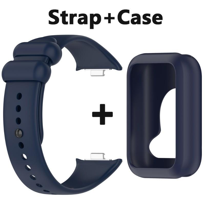 Силиконовый ремешок для часов + чехол для Xiaomi MiBand 9Pro Smart Watch Strap Watchband Shell For Mi Band 9 Pro Sport Bracelet Wristband