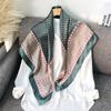 Spring Scarf Women's Luxury Design Polyester Material Smooth Scarf Soft Shawl Beach 90x90cm