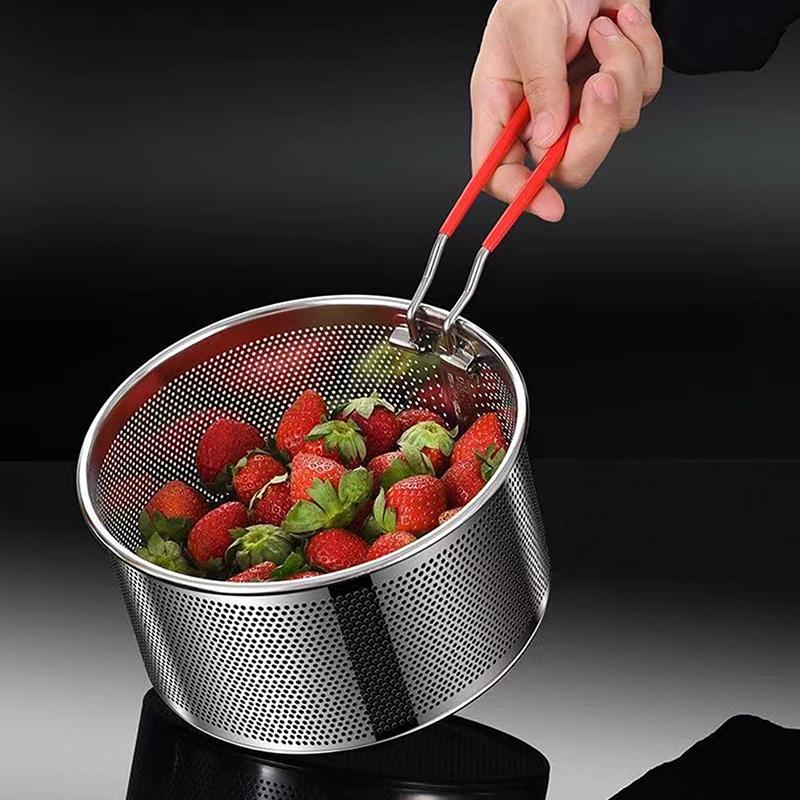 Сетка для жарки из нержавеющей стали Кухонная корзина для жарки Корзина для приготовления пищи Сковорода для жарки Масляный поддон Дуршлаг Ложка для лапши Дуршлаг Картофель фри