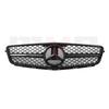CRI1Glossy Black AMG Style Bumper Grille Grill With OE Style Emblem Logo For Mercedes Benz C-Class W204 2008-14 C180 C200 C250 C350