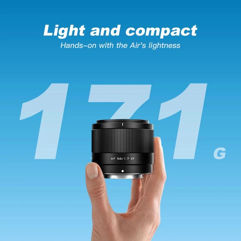 AF 56mm F1.7 Fuji X Mount Z Mount Lens APS-C Lens Lightweight Large Aperture for Nikon X-T5 X-T4 X-T30 II X-S10 X-T200