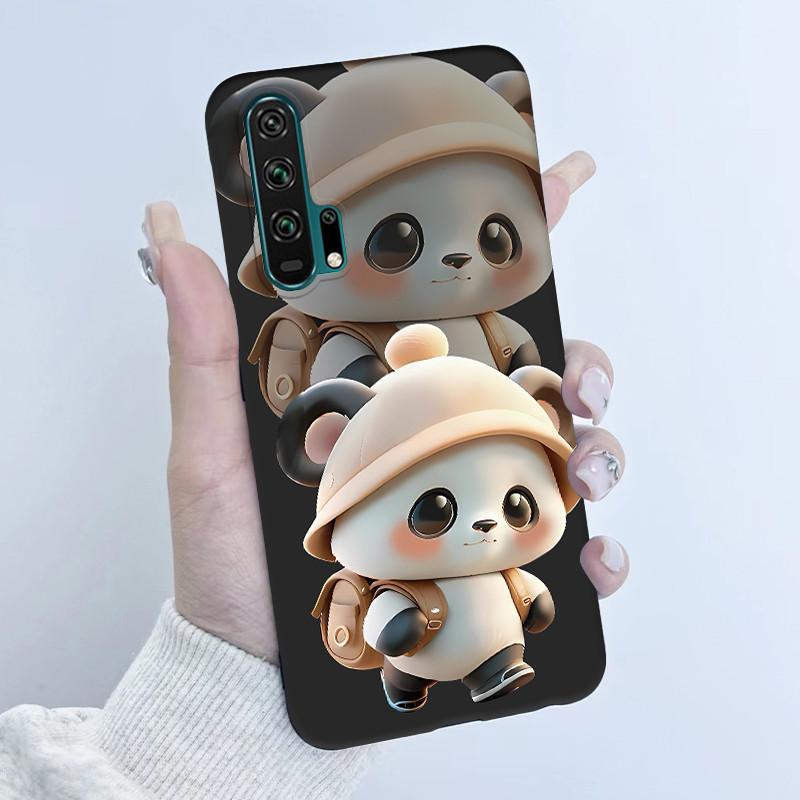 Чехол для Honor 20 Pro Honor20 Pro Задняя сторона Мягкий ТПУ Силиконовый Чехол Милый Мультяшный Панда Чехол для Телефона Для Huawei Honor 20 Pro Coque Funda