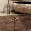 Walnut Brass Cabinet Handles Brass Wardrobe Door Handles Walnut Knobs  Cabinet Hardware