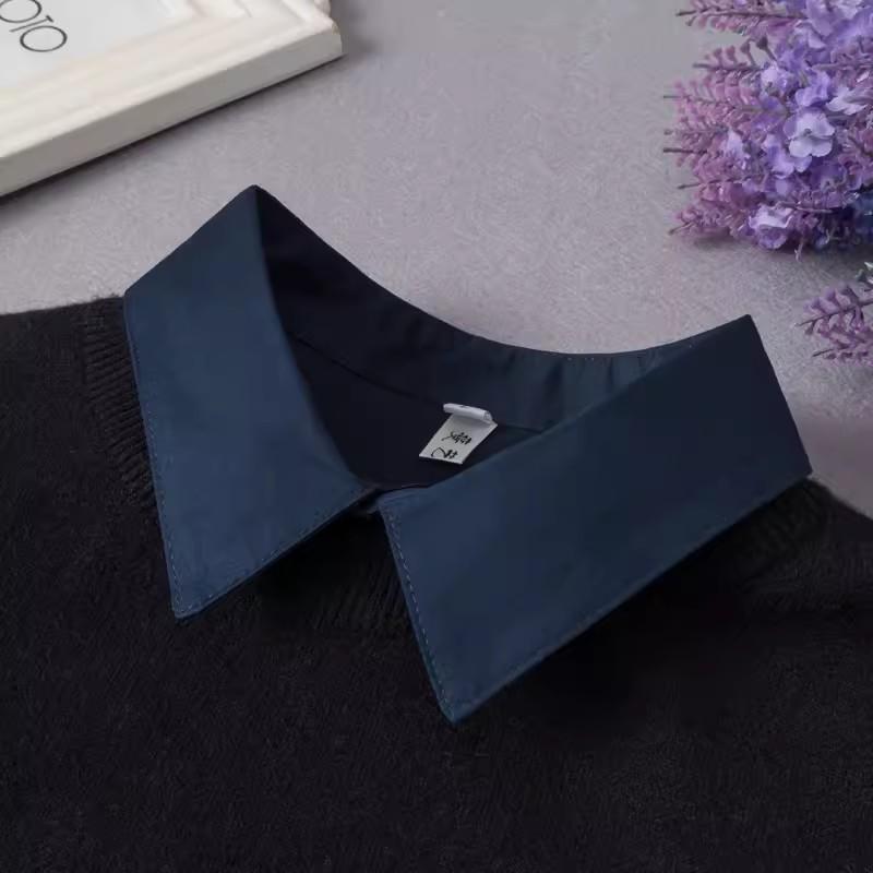 M-2XL White Fake Collar for Women Shirt Sweater Detachable Collar False Collar Lapel Blouse Tops Faux Col Neckwear Nep Kraagje