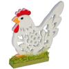 Easter hen. Standing white foam figurine.