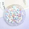 Plaid Resin Heart and Star Nail Art Decorations Flat Colorful Girl Nail Accessories DIY Accessories