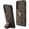 Etui Guess Grip Stand 4G Triangle Strass Do Galaxy S24, Brązowy/Brown
