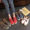 Женские кроссовки Slip on, неглубокие мокасины, вулканизированная обувь, дышащая, открытая, повседневная женская обувь, женские туфли больших размеров