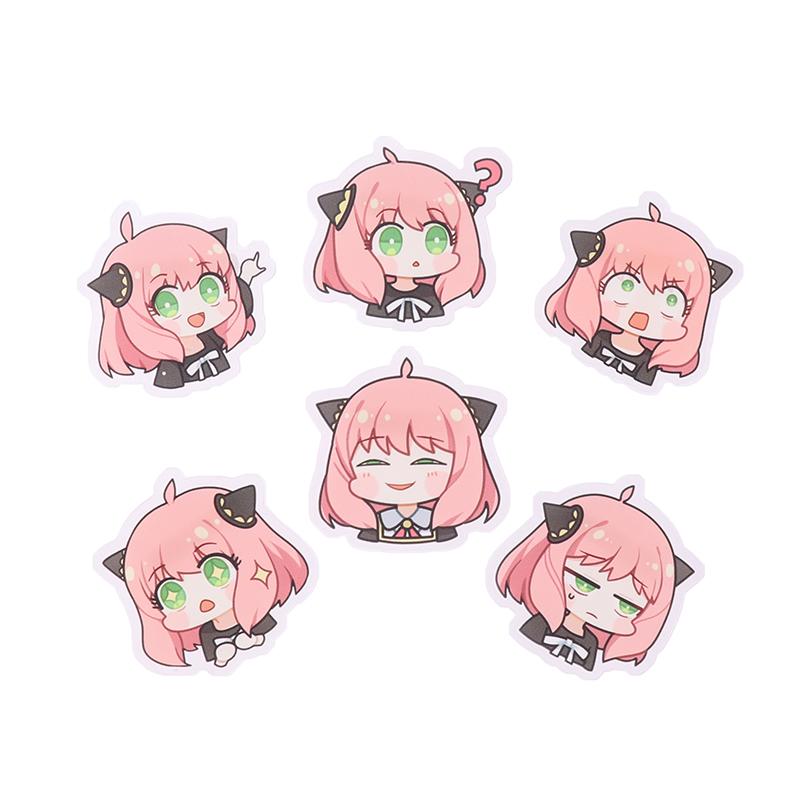 Значок с героями мультфильмов, аниме, шпион, семейная периферия, Арния, акриловая брошь, милое выражение, сумки для одежды, декоративная подвеска-паста