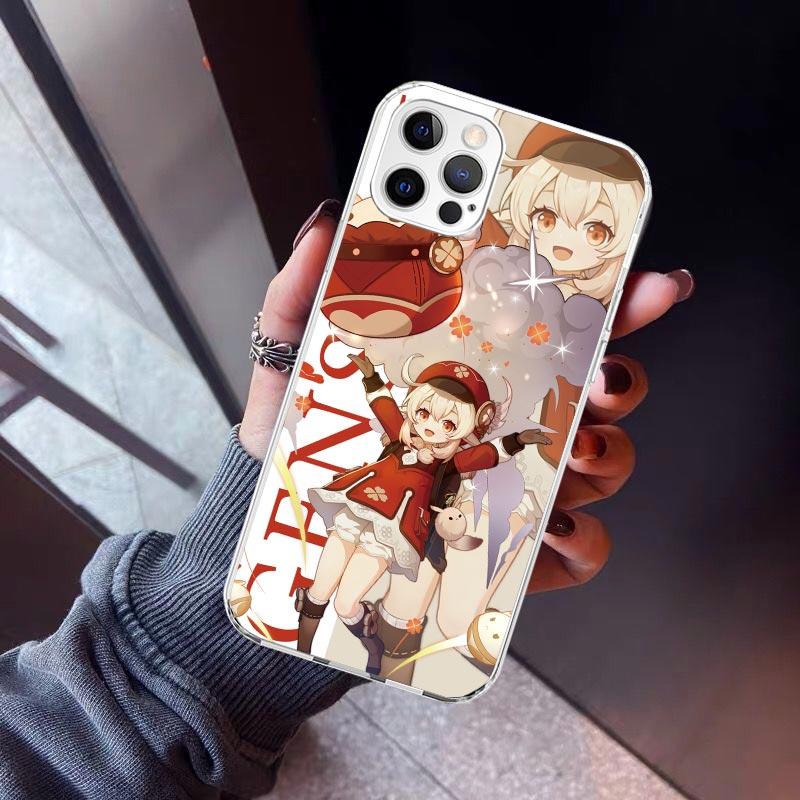 Чехол для телефона Genshin Impact Аниме Для iPhone 17 Air 11 13 Mini 14 15 Plus 16 12 Pro Max 16E SE 7 8 Рисунок Мягкий ТПУ Задняя крышка 17
