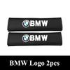 OSTB7 2pcs Carbon Leather Seat Belt Covers Car Accessories For BMW M E39 E46 E90 E60 F10 F20 F30 F34 F01 G20 G30 X1 X3 X5 X6 M3 M4 M5