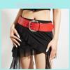 Gothic Rivet Belt With Alloy Closure For Trendy Punk Look